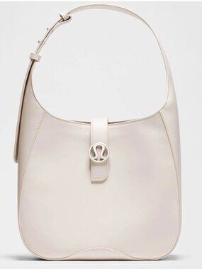lululemon athletica Cream Leather Shoulder Bag